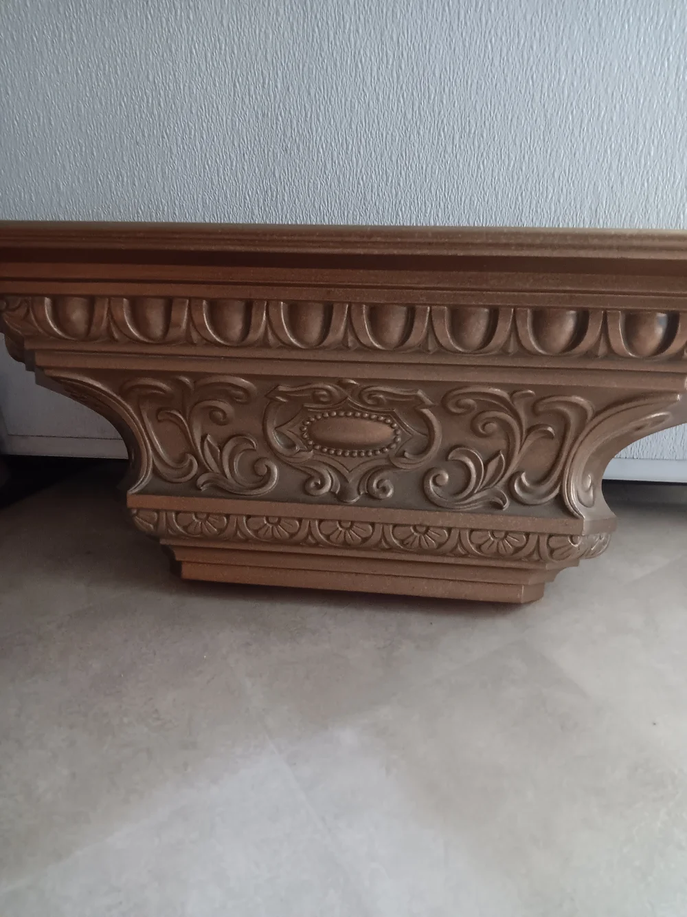 Decorative Vintage Home Interiors Gold Resin Wall Shelf Corbel - Classic Accent